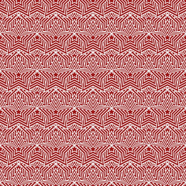 Red and White Star Tiles Pattern Repeat Background — Stock Photo, Image