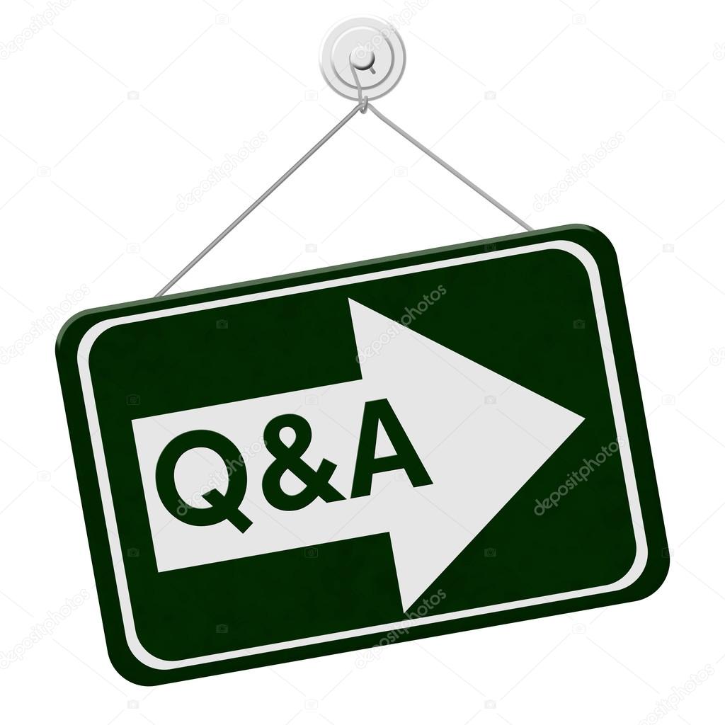 Q&A This Way Sign