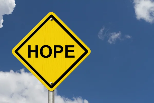 Hope Warning Sign — Stock Photo, Image