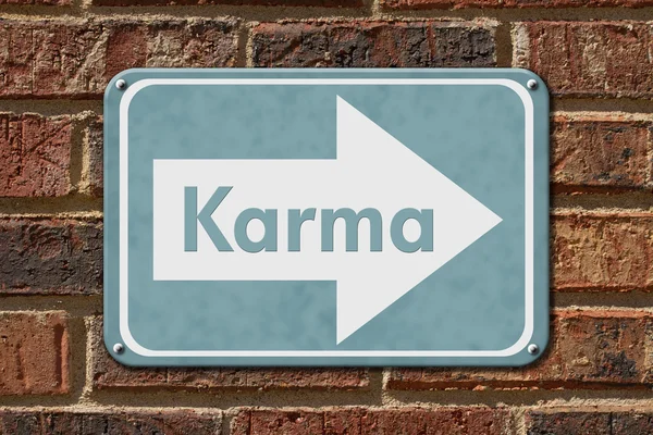 Karma Sign — Stock Photo, Image