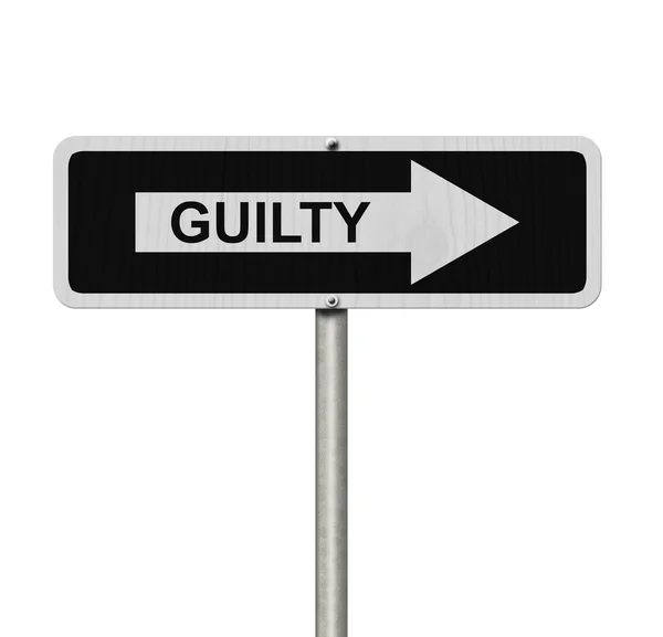 De weg naar Guilty — Stockfoto