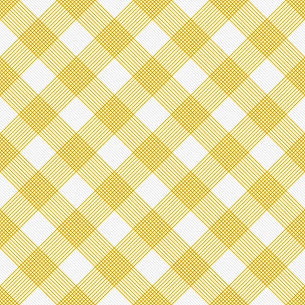 Giallo e bianco a strisce Gingham Tile Pattern Ripetere lo sfondo — Foto Stock