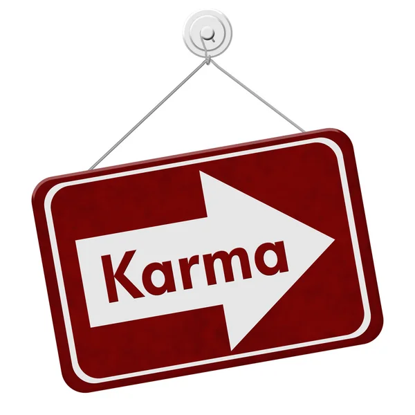 Karma tecken — Stockfoto