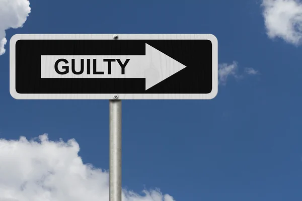 The way to being Guilty — Stock Photo, Image