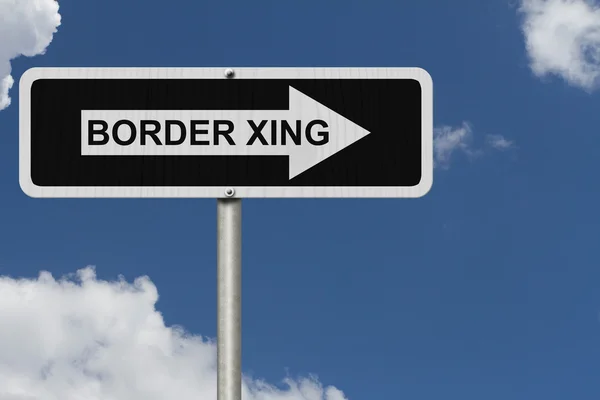 The way to the Border Crossing — Stock Photo, Image