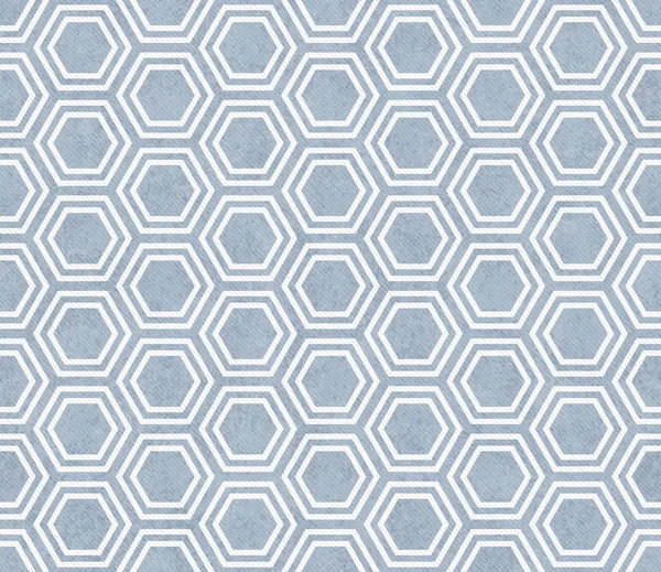 Blue and White Hexagon Tile Pattern Repeat Background Stock Photo by