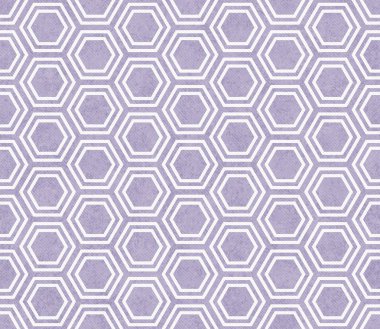 Mor ve beyaz Altıgen karo desen tekrar arka plan
