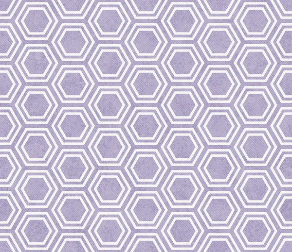 Purple and White Hexagon Tile Pattern Repeat Background — Stock Photo, Image