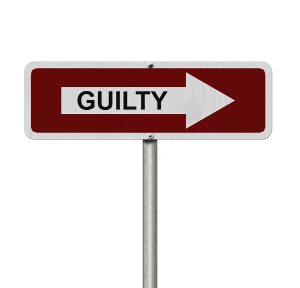 De weg naar Guilty — Stockfoto