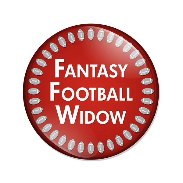 Fantasy Football weduwe knop — Stockfoto