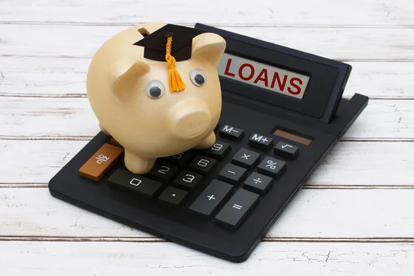 Calculating your student loans — Stock Photo, Image