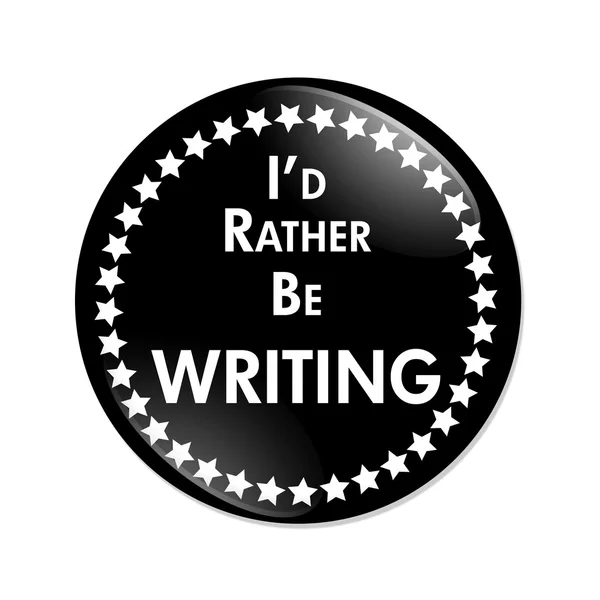 Preferia estar a escrever o botão. — Fotografia de Stock