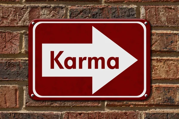 Karma Sign — Stock Photo, Image