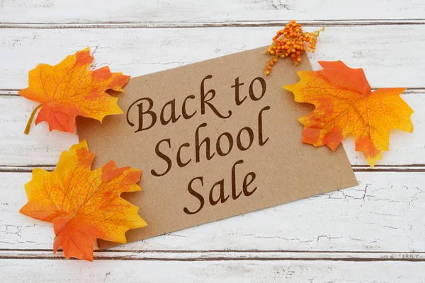 Back to School Sale Card — Stock Photo, Image