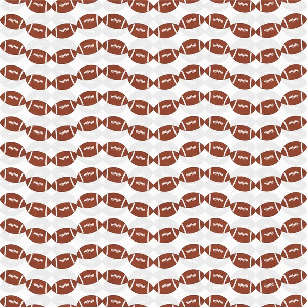 Brown and White Football Tile Pattern Repeat Background — Stock Photo, Image