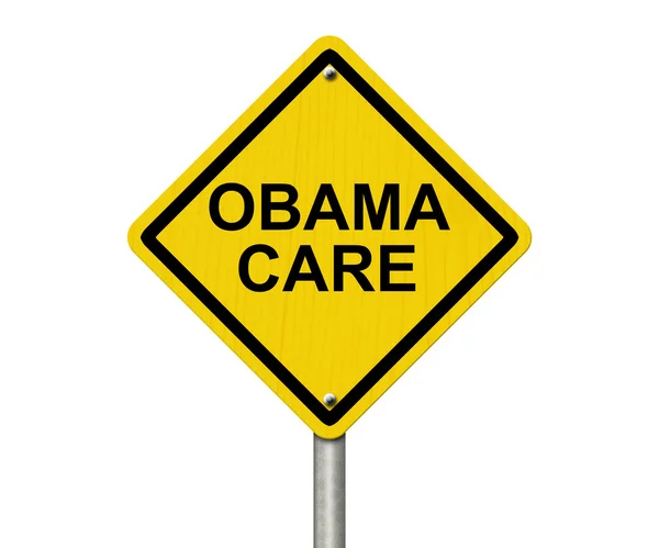 Obamacare-Warnschild — Stockfoto