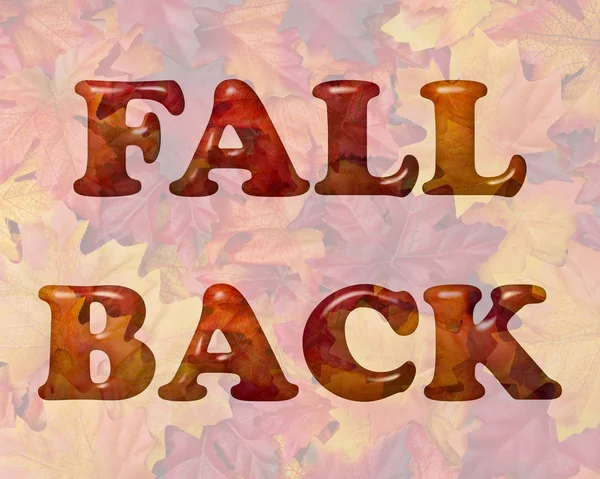 Fall Back Time Change — Stock Photo, Image