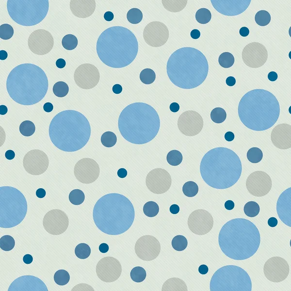 Blue and Beige Polka Dot Tile Pattern Repeat Background — Stock Fotó