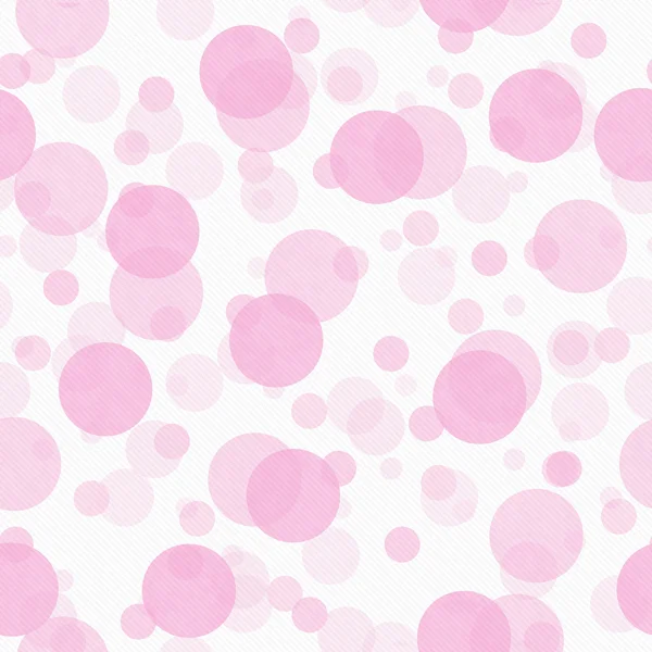 Pink and White Transparent Polka Dot Tile Pattern Repeat Backgro — 图库照片