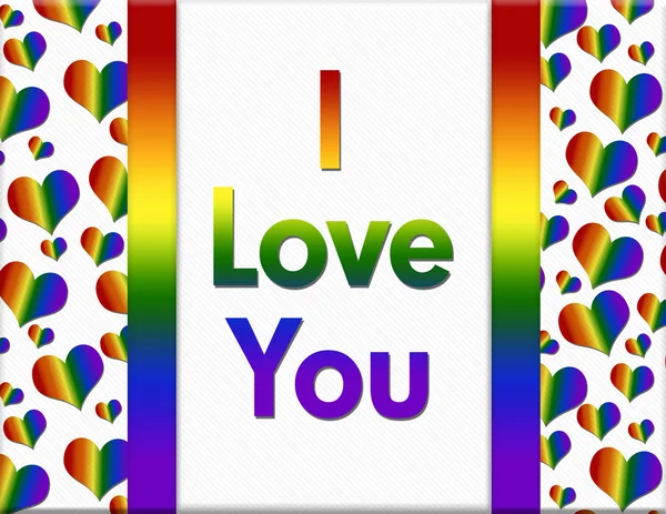 HBT I Love You meddelande — Stockfoto