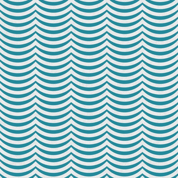 Teal and White Wavy Stripes Tile Pattern Repeat Background — Stock Photo, Image