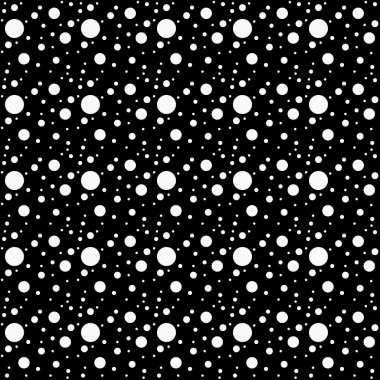 Beyaz ve siyah Polka Dot soyut tasarım döşeme deseni tekrar B