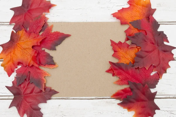 Az őszi üzenet kártya — Stock Fotó