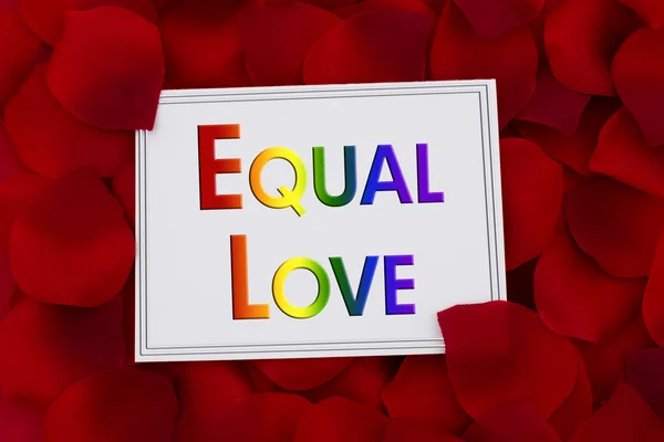 Equal Love Card — Stock Photo, Image