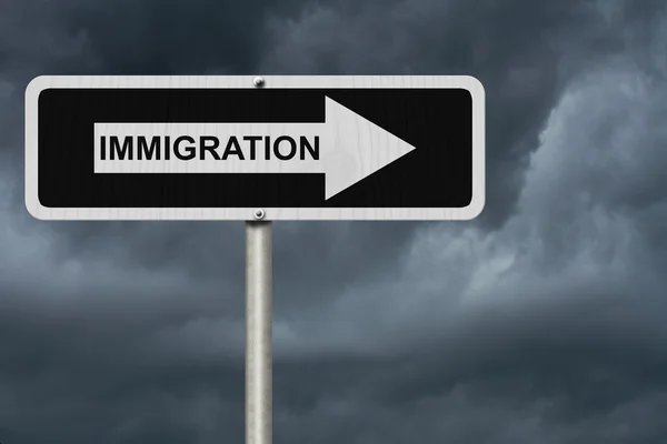 De weg naar immigratie — Stockfoto