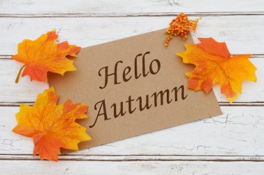 Merhaba sonbahar kartı.