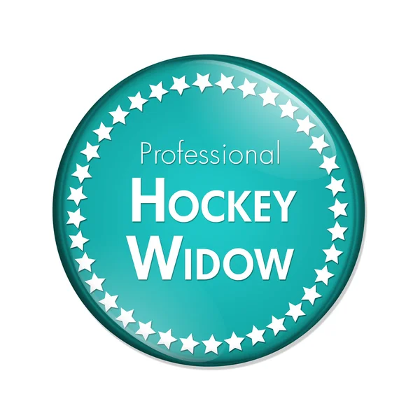 Przycisk Professional Hockey wdowa — Zdjęcie stockowe