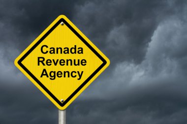 Canada Revenue Agency Warning Sign clipart