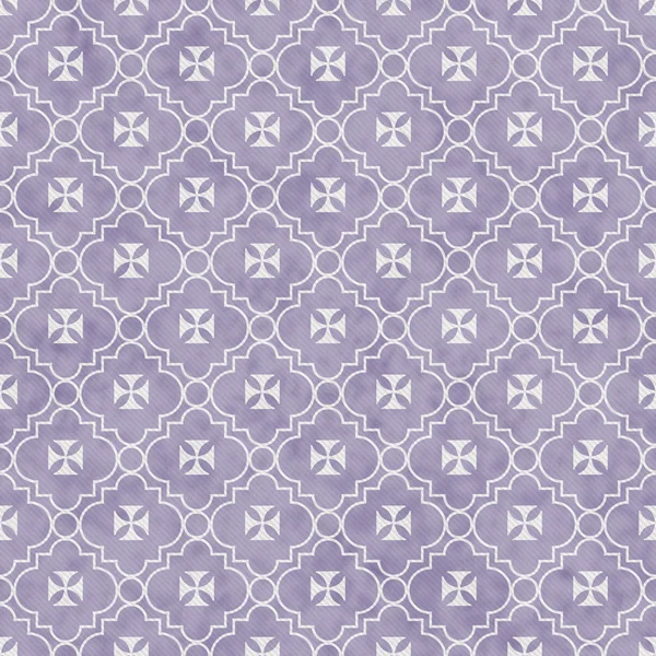 Purple and White Maltese Cross Symbol Tile Pattern Repeat Backgr — Stock Photo, Image