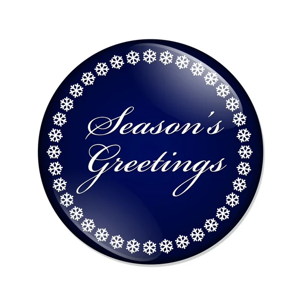 Season's Greetings przycisk — Zdjęcie stockowe