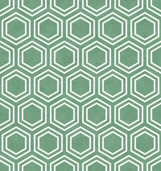 Patrón de azulejo hexagonal verde y blanco Repetir fondo —  Fotos de Stock