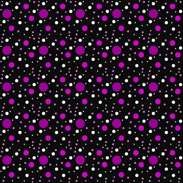 다시 분홍색, 흰색, 블랙 폴카 도트 추상적인 디자인 타일 패턴 — 스톡 사진
