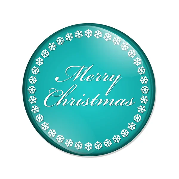 Merry Christmas Button — Stock Photo, Image