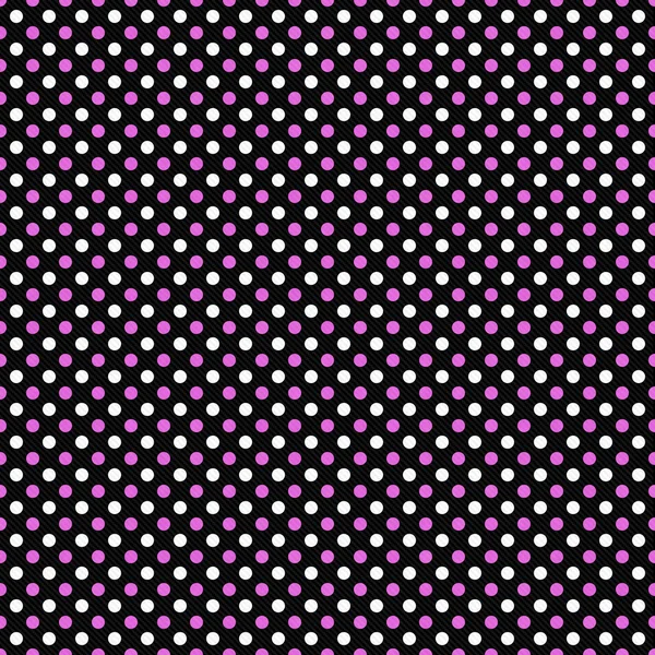 Rosa, bianco e nero Polka Dot astratto Design Tile Pattern Re — Foto Stock