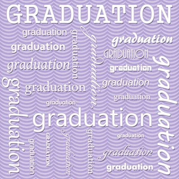 Graduation Design with Purple Wavy Stripes Pattern Repeat Backgr — Stock Photo, Image