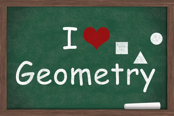 I love Geometry — 스톡 사진