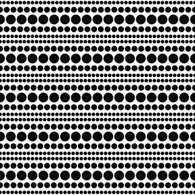 Beyaz ve siyah Polka Dot soyut tasarım döşeme deseni tekrar B