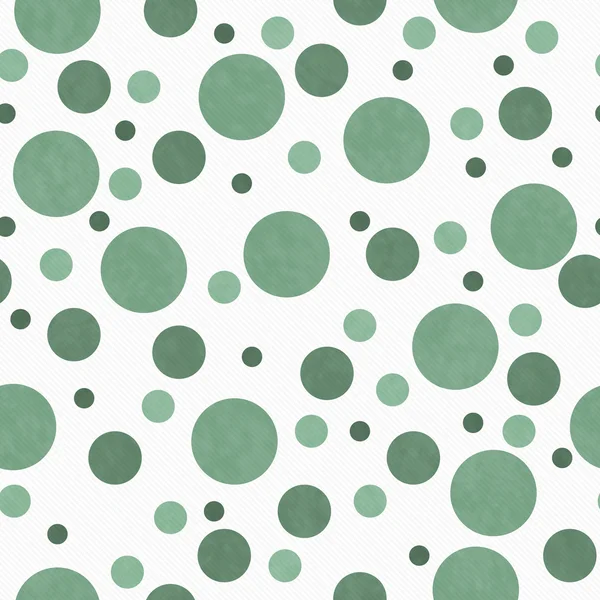 Azulejo de verde y blanco de lunares fondo repetición —  Fotos de Stock