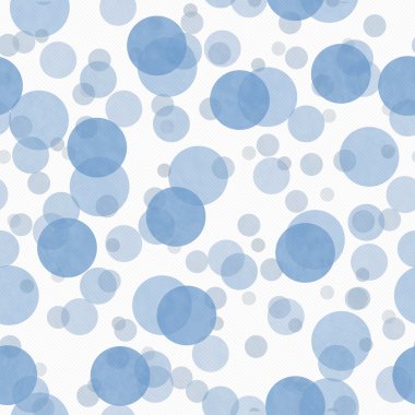 Blue and White Transparent Polka Dot Tile Pattern Repeat Backgro