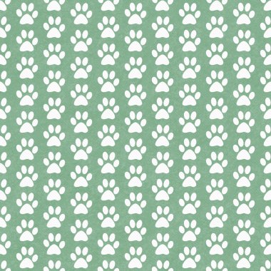 Yeşil ve beyaz köpek pençe parmak döşeme deseni tekrar arka planı