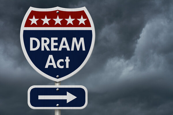 Американский знак DREAM Act Highway Road
