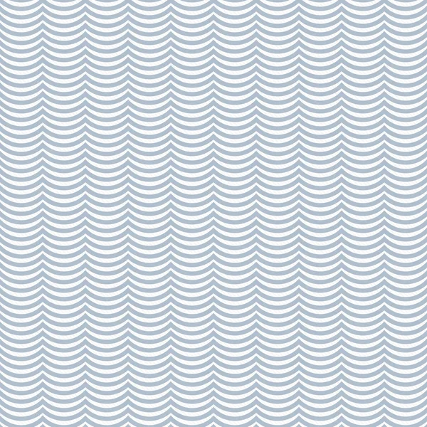 Blaue und weiße wellenförmige Streifen Fliesenmuster wiederholen Hintergrund — Stockfoto