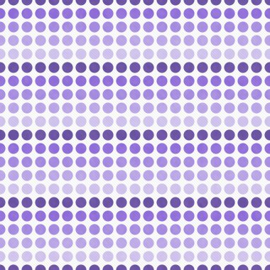 Mor ve beyaz puantiyeli soyut tasarım döşeme deseni Yinele