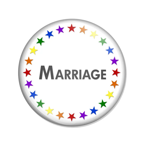 Same-sex Marriage Button — Stock Photo, Image