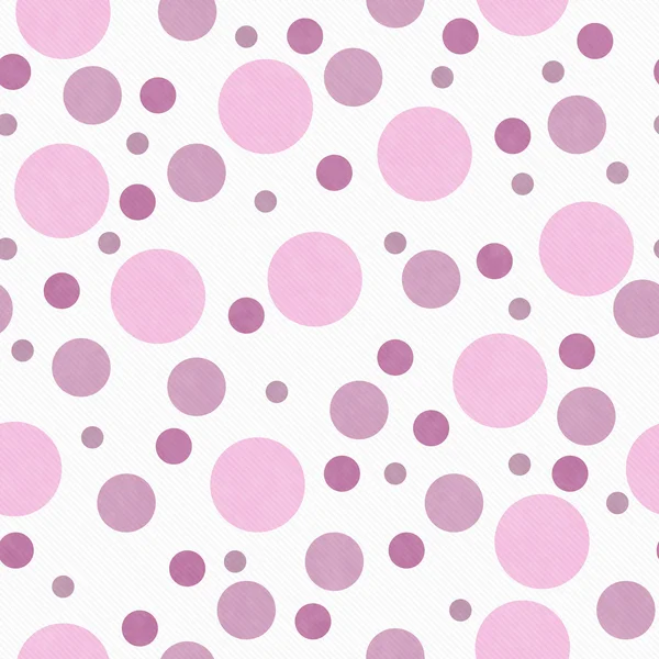 Rosa e bianco Polka Dot Tile Pattern Ripetere sfondo — Foto Stock