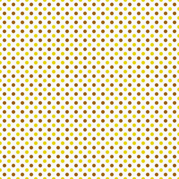 Brown, Yellow and White Polka Dot  Abstract Design Tile Pattern — Zdjęcie stockowe